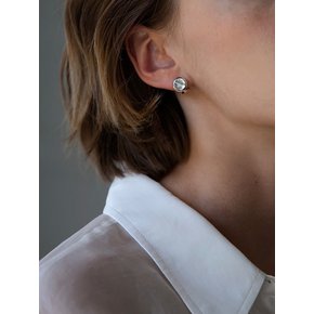 white quartz clip earrings