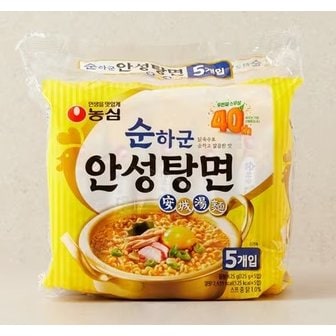 농심 순하군 안성탕면 125g*5개