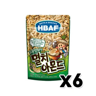  바프 멸치아몬드 구운양파맛 견과류안주 100g x 6개