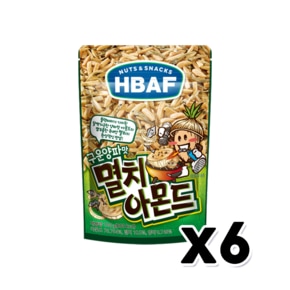 바프 멸치아몬드 구운양파맛 견과류안주 100g x 6개