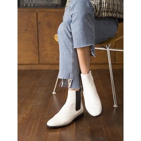 BIB18409 ALTO CHELSEA ANKLE BOOTS WHITE