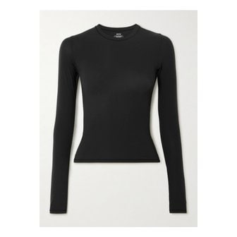 SKIMS 스킴스 피츠 에브리바디 롱 슬리브 티셔츠 오닉스 블랙 1647597335693172