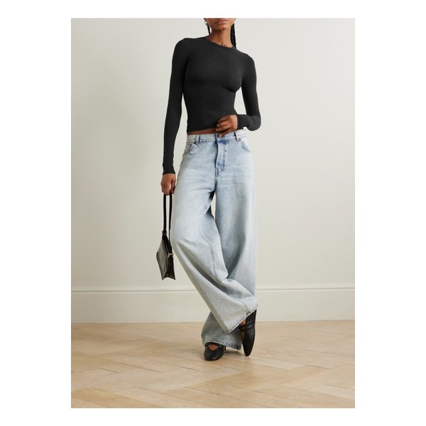 스킴스 피츠 에브리바디 롱 슬리브 티셔츠 오닉스 블랙 1647597335693172