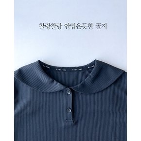 (골지) 싱글 티셔츠