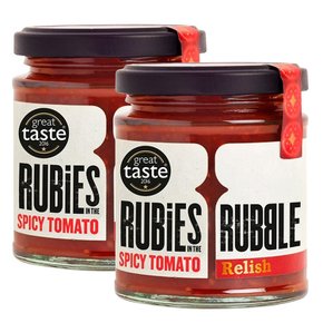 [해외직구] Rubies Rubble Spicy Tomato Relish 루비인더러블 스파이시 토마토 렐리쉬 200g 2병