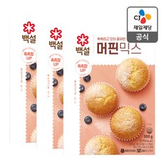 CJ제일제당 [본사배송] 백설 머핀믹스 500g X 3개