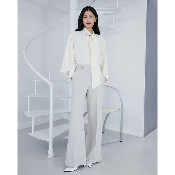 [시흥점] 여성 벨트 포인트 롱 와이드 팬츠 (ER1WP161)