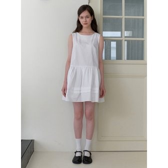 카인더베이비 isabel mini dress - white