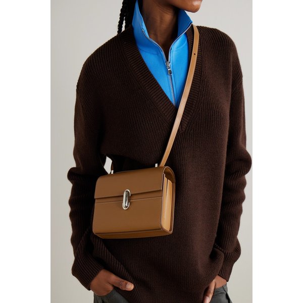 사베트 심메트리 가죽 토트 백 탄 46376663162972366