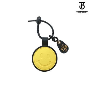 가죽 케이블 타이 스마일 러브 키링 (RR109)