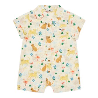 블루독베이비 [여주점] [오프라벨 여주점] 블루독베이비 (CR) 정글 올오버 셔츠우주복 (45313-601-03)