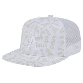 [해외] 뉴에라 모자 MLB [LA 에인절스] Logo Dunes A-Frame Trucker 9FIFTY Snapback Hat - Whit