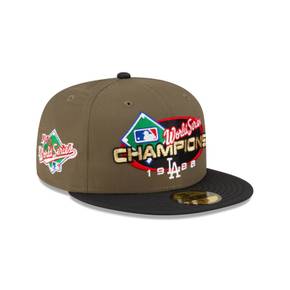 Just Caps 월드 시리즈 LA 다저스 59FIFTY 5950 Fitted Hat 9595073