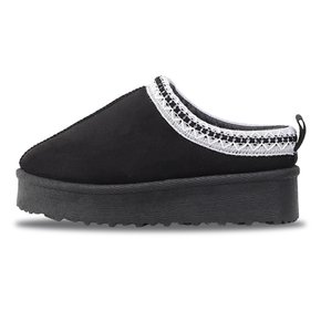키즈 브리즈 스웨이드 방한 뮬 슬립온 블랙 EL4W198BLK