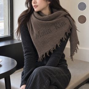 (국내정품)FUZZY TRIANGLE FRINGE MUFFLER 프린지 삼각 머플러 여성 겨울 스카프