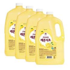 퐁퐁 주방세제 레몬식초 용기 3L x 4개