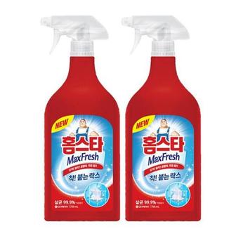  홈스타 맥스프레쉬 착붙는 락스 750ml 2개 .