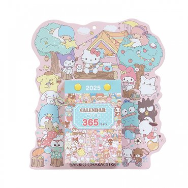  산리오 (SANRIO) 햇빛 벽 캘린더 2025년 산리오 캐릭터즈 벽걸이 451495