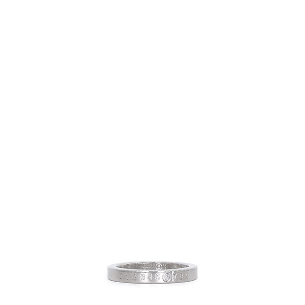 [부산점] MM6 25FW 실버 로고 넘버링 인그레이빙 반지 SM6UQ0059 P6469 951