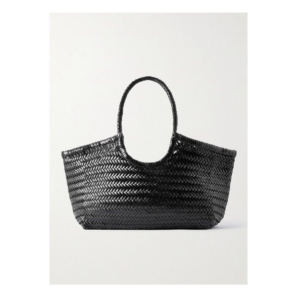 난투켓 라지 우븐 가죽 토트 블랙 46376663162858110