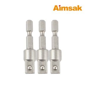 ASA38-3P 렌치 소켓 어댑터 세트 9.52mm 3개입