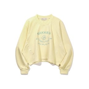 Signature Logo Semi Crop 티셔츠 BK4998_옐로우