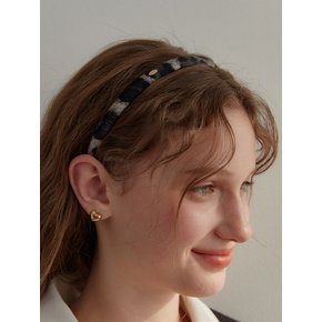 classique leopard hair band (slim)