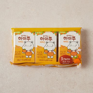 씹어먹는하마쭈비타C(50g x 3입)