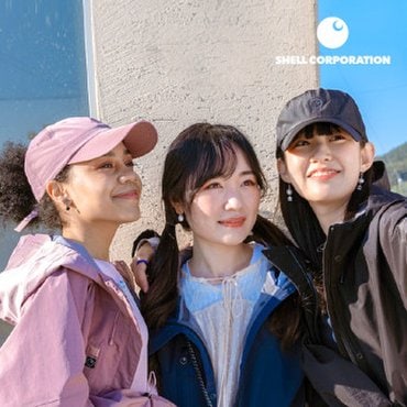 쉘코퍼레이션 여자 등산모자 등산볼캡 경량 발수모자 ANGEL 리사이클 나일론 페더 볼캡