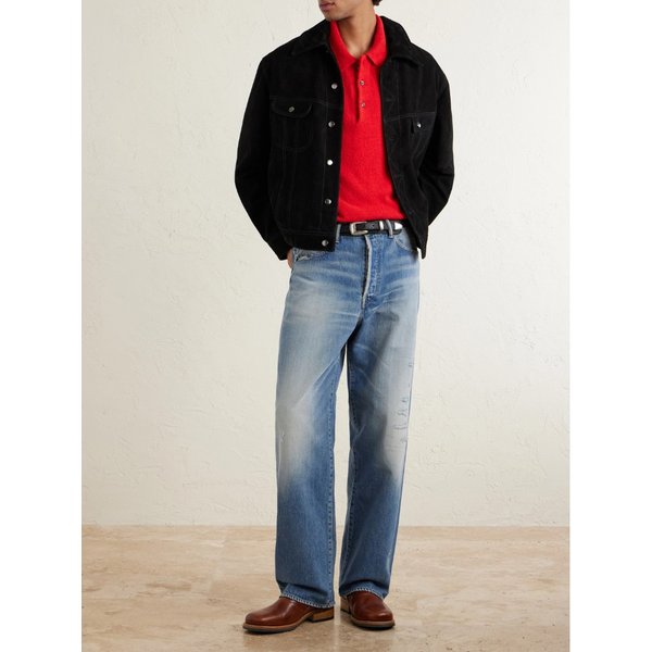 소셜 스컬프처 01 와이드 디스트레스 셀비지 진 46376663162933422