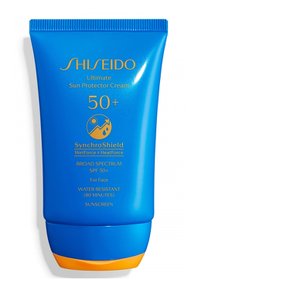 시세이도  얼티메이트  썬  프로텍터  크림  싱크로쉴드  얼굴용  SPF50+  50ml