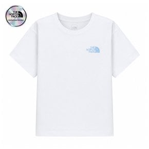 [노스페이스 키즈 공식] 키즈 고 투 반팔 티 NT7US01S_WHT