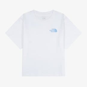 [노스페이스 키즈 공식] 키즈 고 투 반팔 티 NT7US01S_WHT