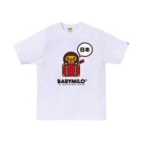 베이프 재팬 베이비 마일로 티셔츠 3 화이트