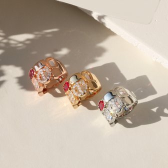 루브르파리 오브레 스퀘어 볼드 반지(free) RA0516