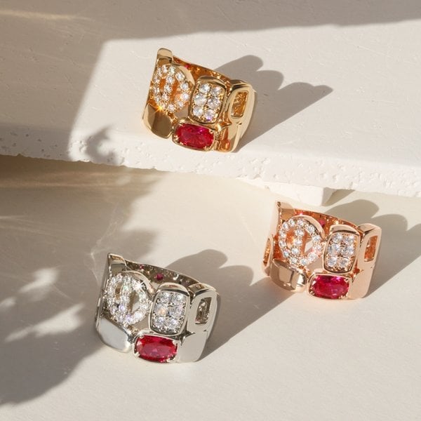 오브레 스퀘어 볼드 반지(free) RA0516