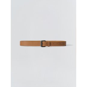 Vintage Square leather belt_Camel