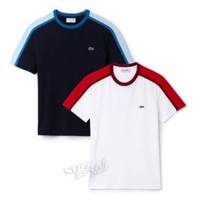 NA 티셔츠 TH3266-51 LACOSTE CREW NECK COLOUR BLOCK T-SHIRT