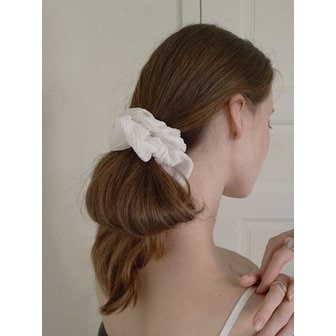 피오레 chiffon lace scrunchie