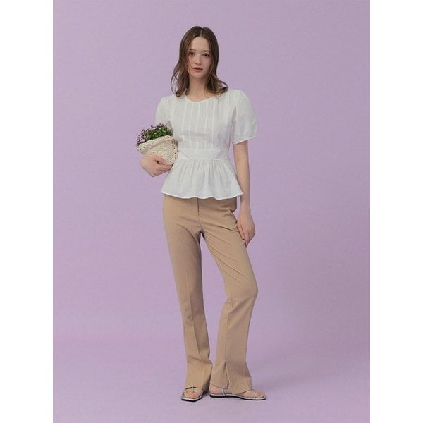 몬테스 언발 트임 스트레이트 슬랙스