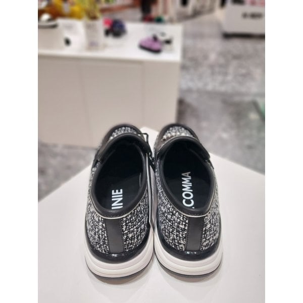 [제주점] 슈콤마보니Tweed slip-on sneakers(black)DG4DA23530BLK