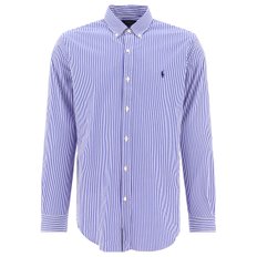 랄프로렌 Mens shirt 710832480008BLUE/WHITE BENGAL STRIPE Blue