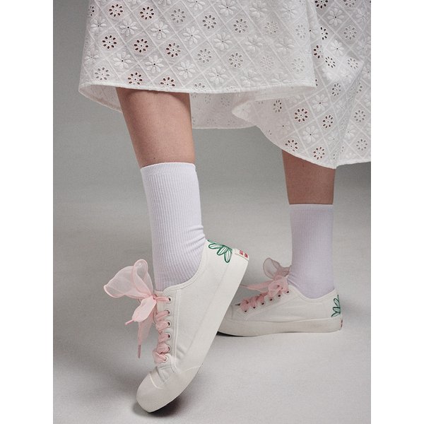 RIBBON SHOELACE_PEACH