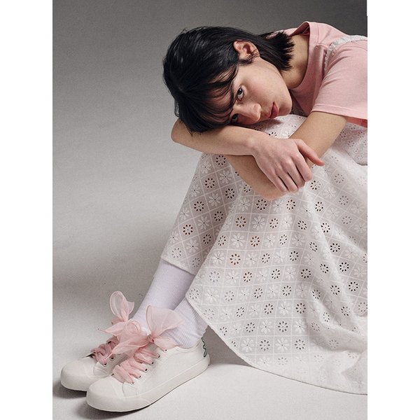 RIBBON SHOELACE_PEACH