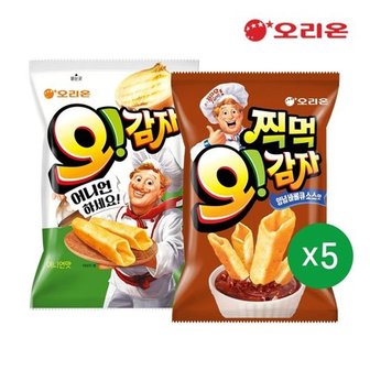  오리온 오감자 어니언(50g)5개+오감자딥 양념바베큐(75g)5개