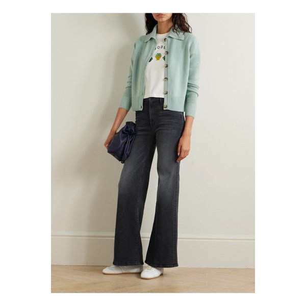 더 허슬러 롤러 하이라이즈 플레어 진 블랙 1647597349715523