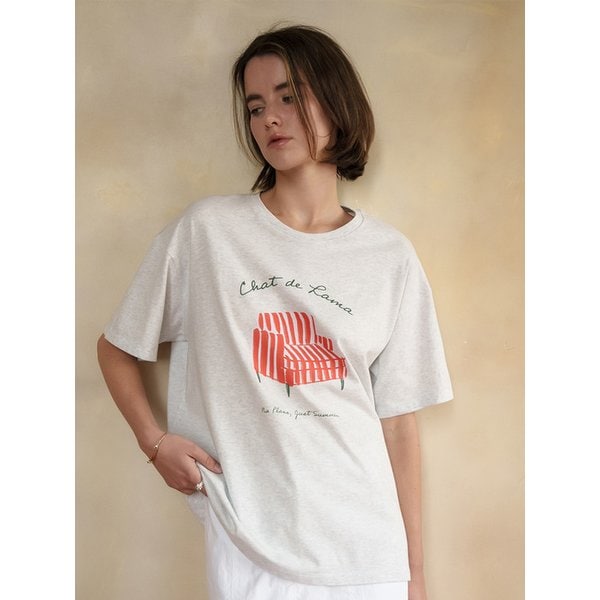 NO PLANS JUST SUMMER T-SHIRT [GRAY] / 2COLOR