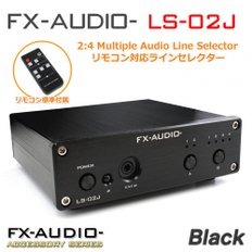 FX-AUDIO- LS-02J [블랙] 리모콘 대응 2:4 Multiple Audio Line Selector RCA 전환기 셀렉터