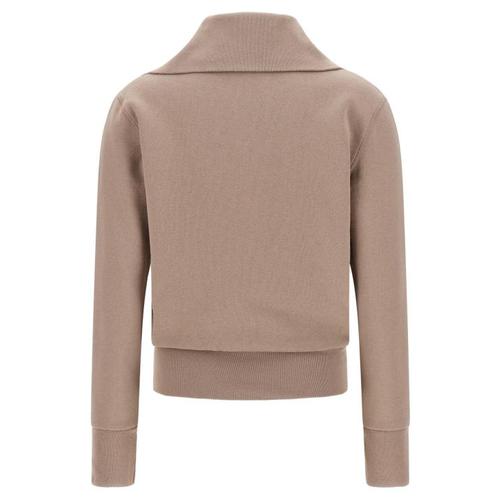 발렌시아가 로고 자수 코튼 집업 자켓 BA345222BM BEIGE