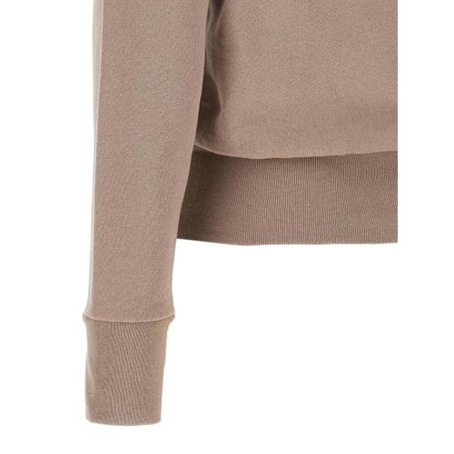 발렌시아가 로고 자수 코튼 집업 자켓 BA345222BM BEIGE